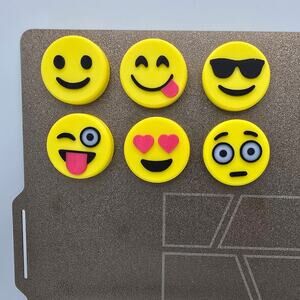 6-Pack Emoji Magnets 3D Printed - NEW